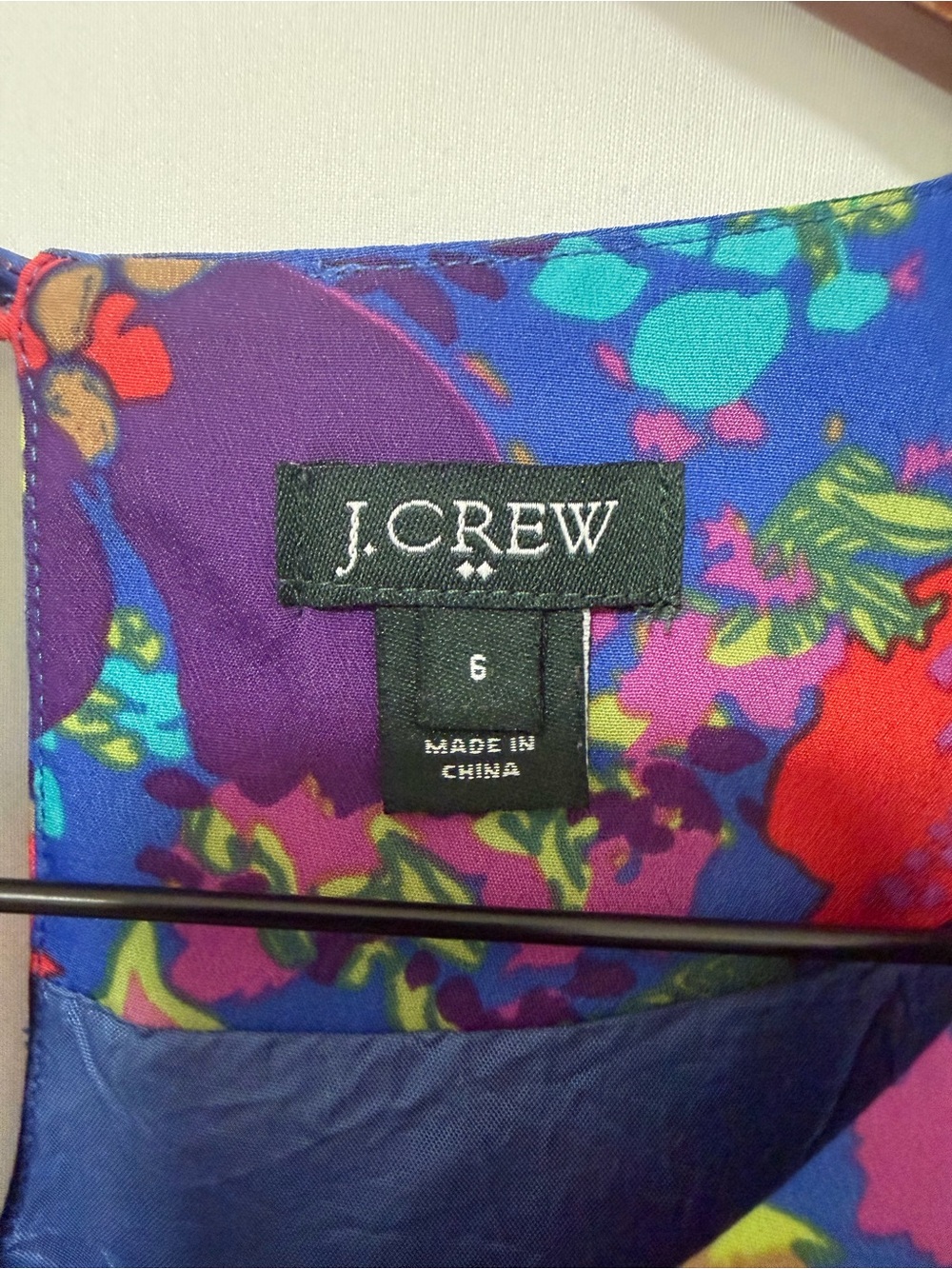 J. Crew Multicolor Floral Shift Dress in Blue and Purple - Picture 2 of 5